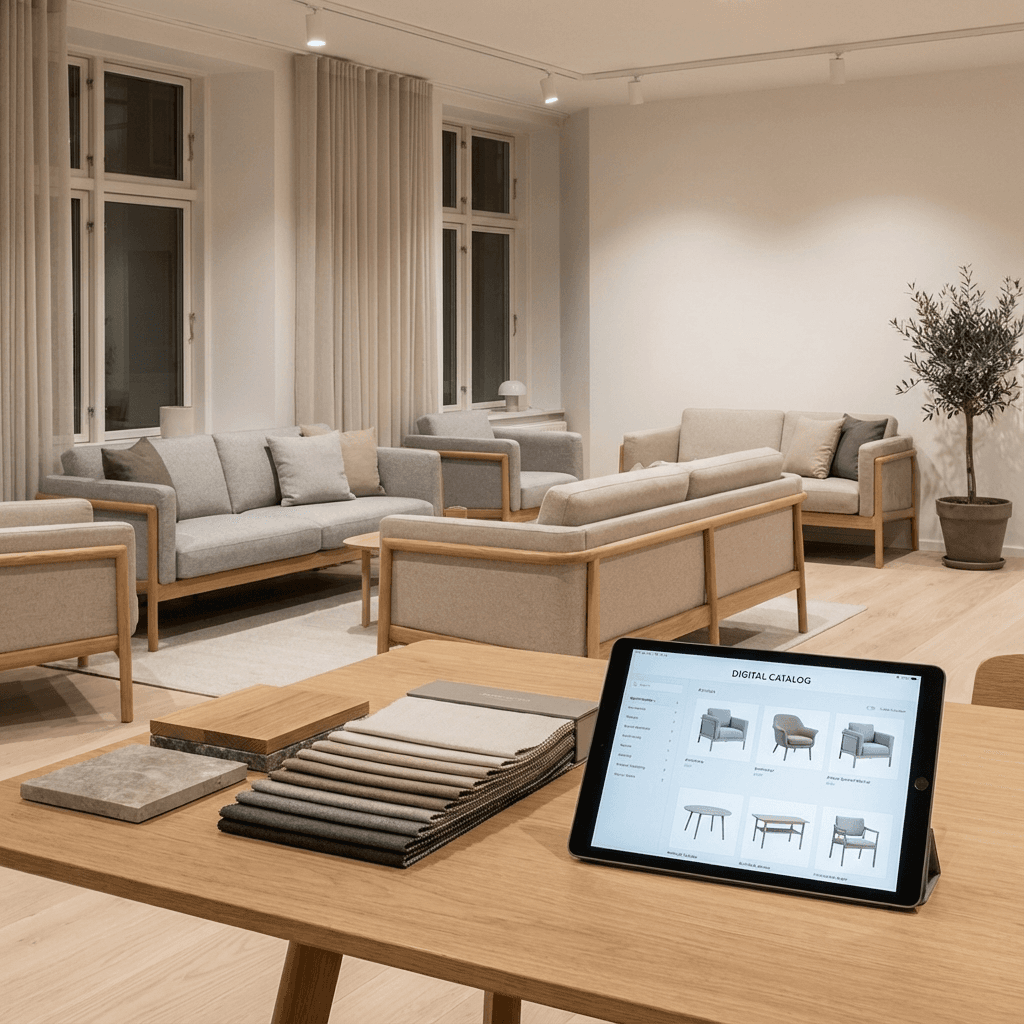 家具業界のデジタルカタログ活用術｜ショールーム連携と商談効率化